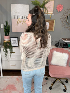 Fishnet Sweater (color options) - Spicy Chic Boutique