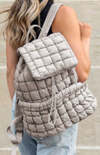 Load image into Gallery viewer, Quilted Puffer Backpack