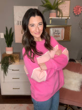 Load image into Gallery viewer, Pink Colorblock Sweatshirt