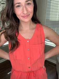 Coral Jumpsuit