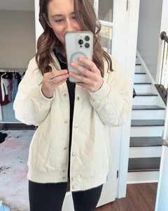 Cream Dream Quilted Jacket - Spicy Chic Boutique