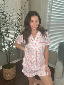 Bow Print Pajama Set