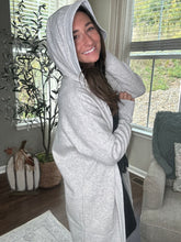 Load image into Gallery viewer, Fleece Lined Hooded Cardigan