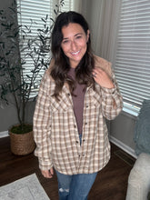 Load image into Gallery viewer, Plaid Sherpa Lined Hooded Shacket