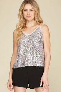 Sequin Cami Top