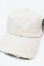 Load image into Gallery viewer, Neutral Distressed Baseball Hats (color options)