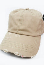 Load image into Gallery viewer, Neutral Distressed Baseball Hats (color options)