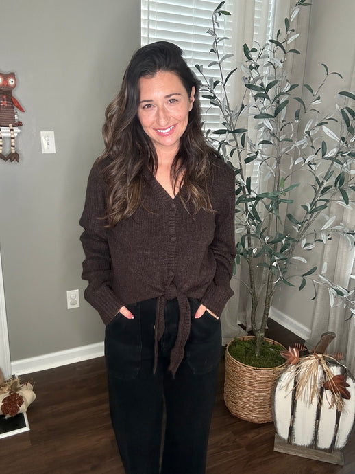 Trisha Front Tie Sweater