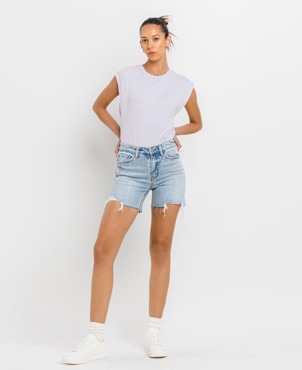 Double Trouble Midi Shorts - Spicy Chic Boutique