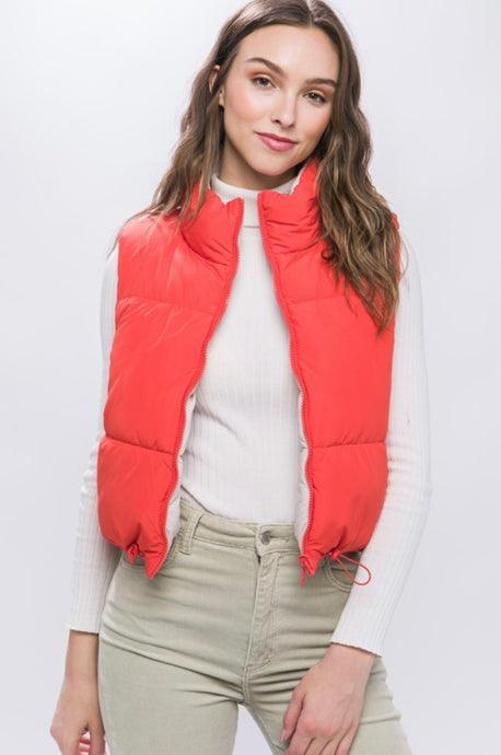 Reversible Puffer Vest (color options) - Spicy Chic Boutique