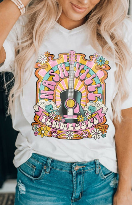 Nashville Guitar Graphic Tee